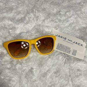 New Janie & Jack Yellow Kids Sunglasses Size 0 To 2 Years